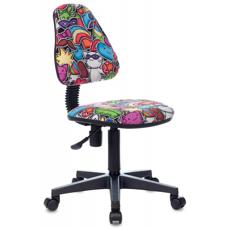 Кресло детское Бюрократ KD-4 мультиколор маскарад крестов. пластик главное фото