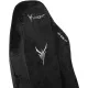 Кресло игровое Knight N1 Fabric черный Light-20 с подголов. крестов. металл. Фото товара с разных ракурсов.